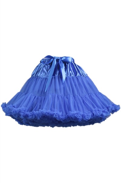 Online order mesh tutu skirt cheerleading uniform fashion design skirt short skirt solid color cheerleading skirt cheerleading uniform supplier SKCU024 back view
